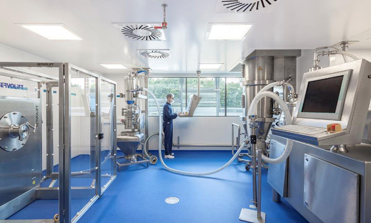 Production area for dry forms