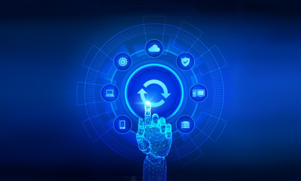 robotic-hand-touching-digital-interface