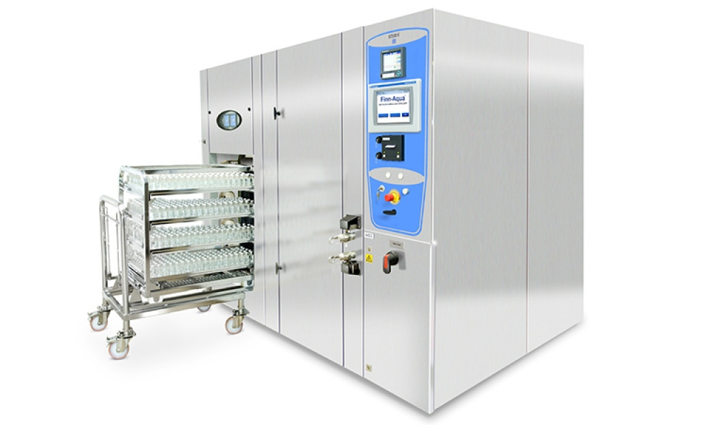 Sterilizer being loaded