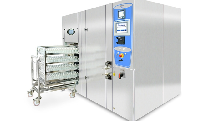 Sterilizer being loaded