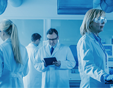 Scientists in laboratory